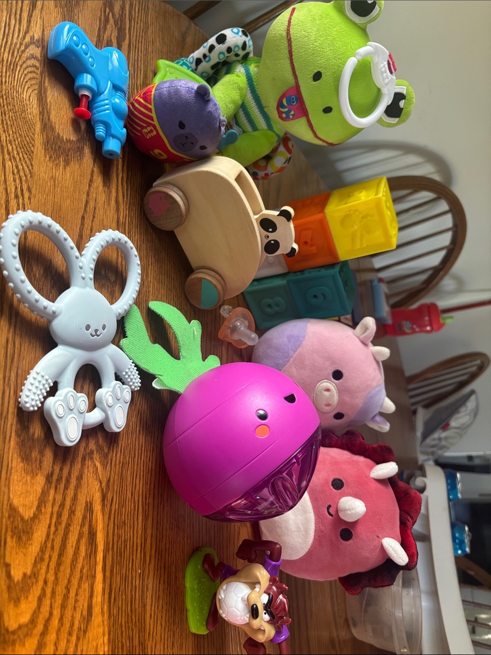 Lamaze Green Plush Frog Activity Toy clips onto anything Squishmallow bundle